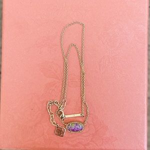 Pink Colorful Kendra Scott Necklace in Gold!!
